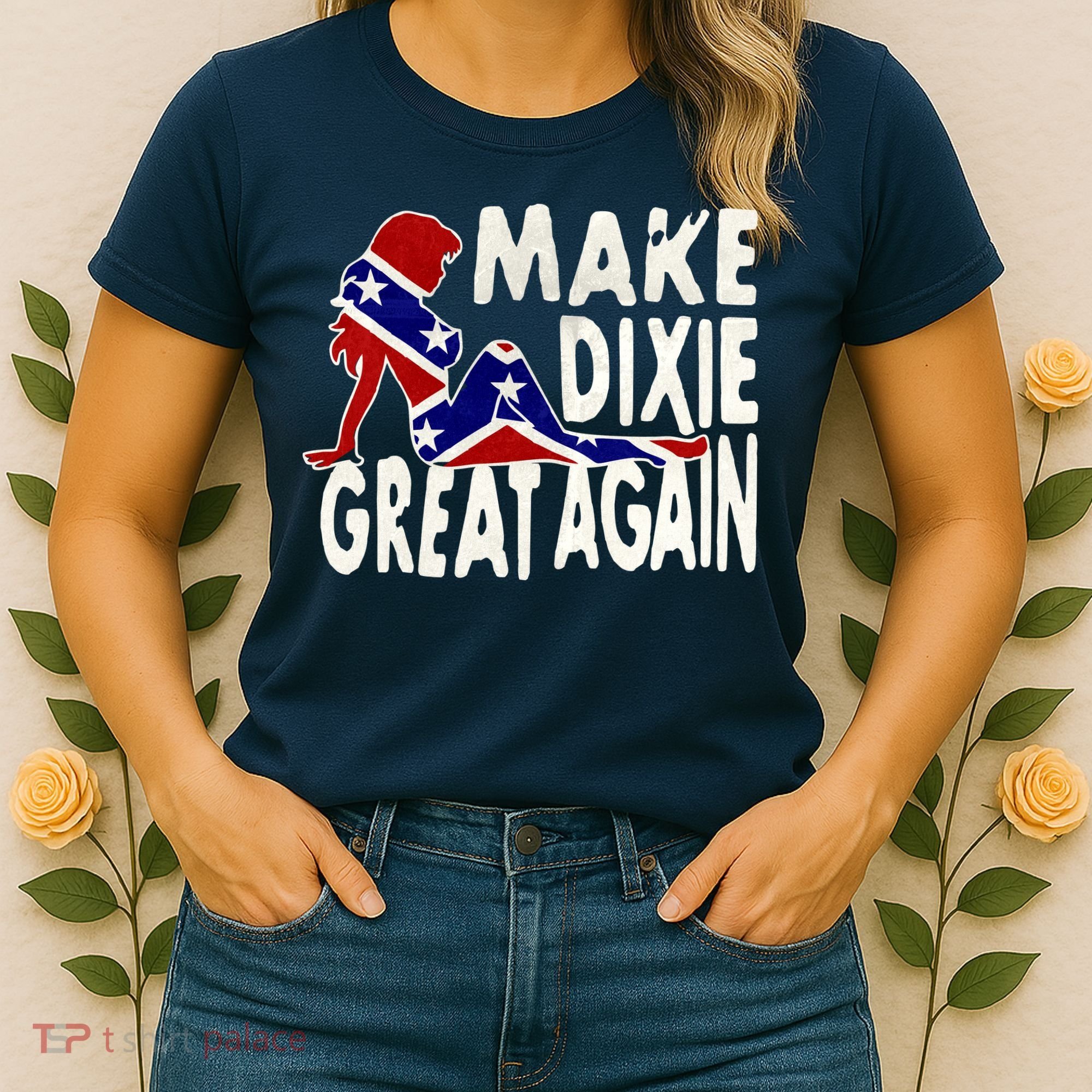 Make Dixie Great Again Civil War Flag Women's T-Shirt