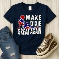 Make Dixie Great Again Civil War Flag Women's T-Shirt thumb 3