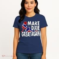 Make Dixie Great Again Civil War Flag Women's T-Shirt thumb 4