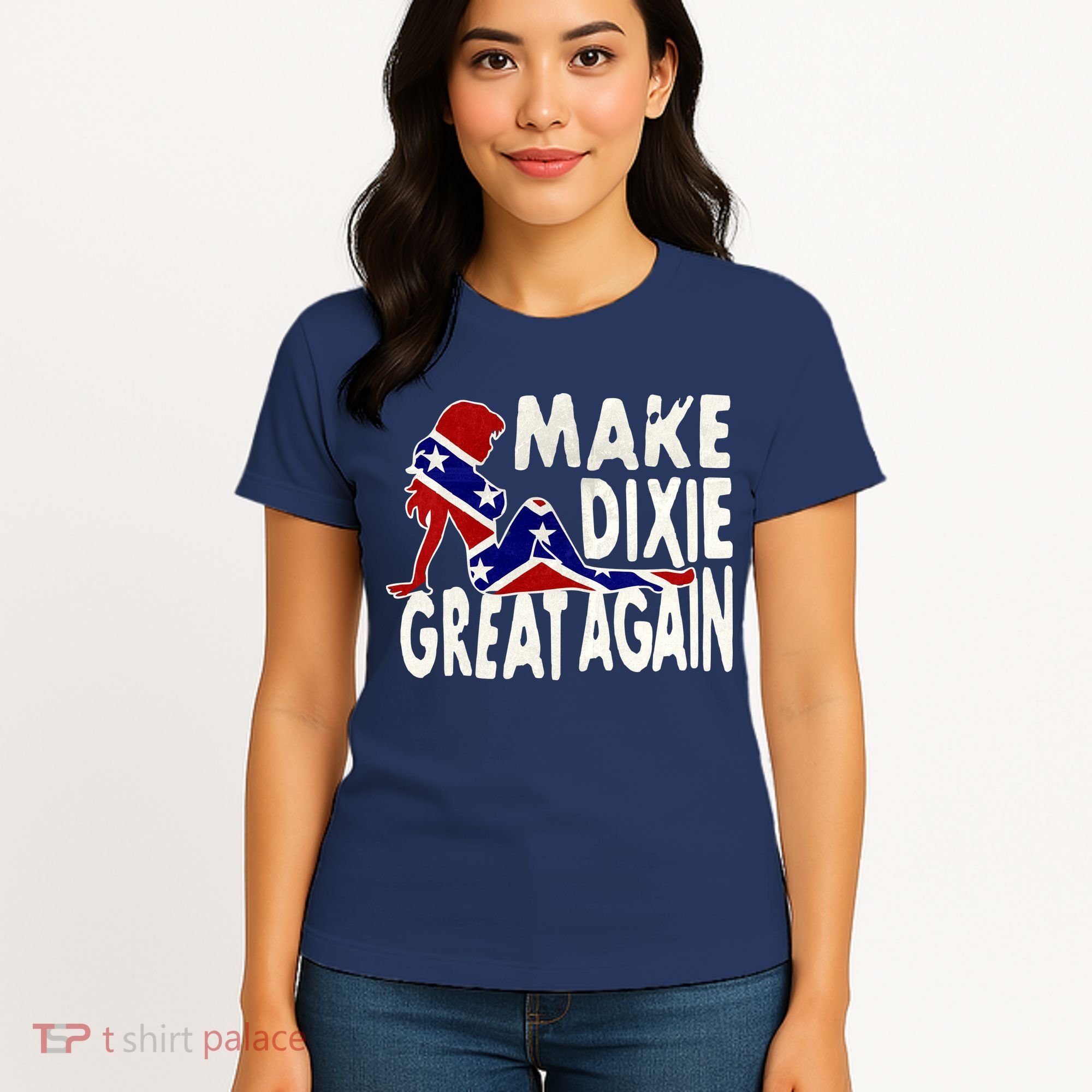 Make Dixie Great Again Civil War Flag Women's T-Shirt