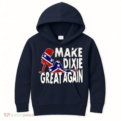 Make Dixie Great Again Civil War Flag Kids Hoodie