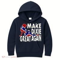 Make Dixie Great Again Civil War Flag Kids Hoodie thumb 0