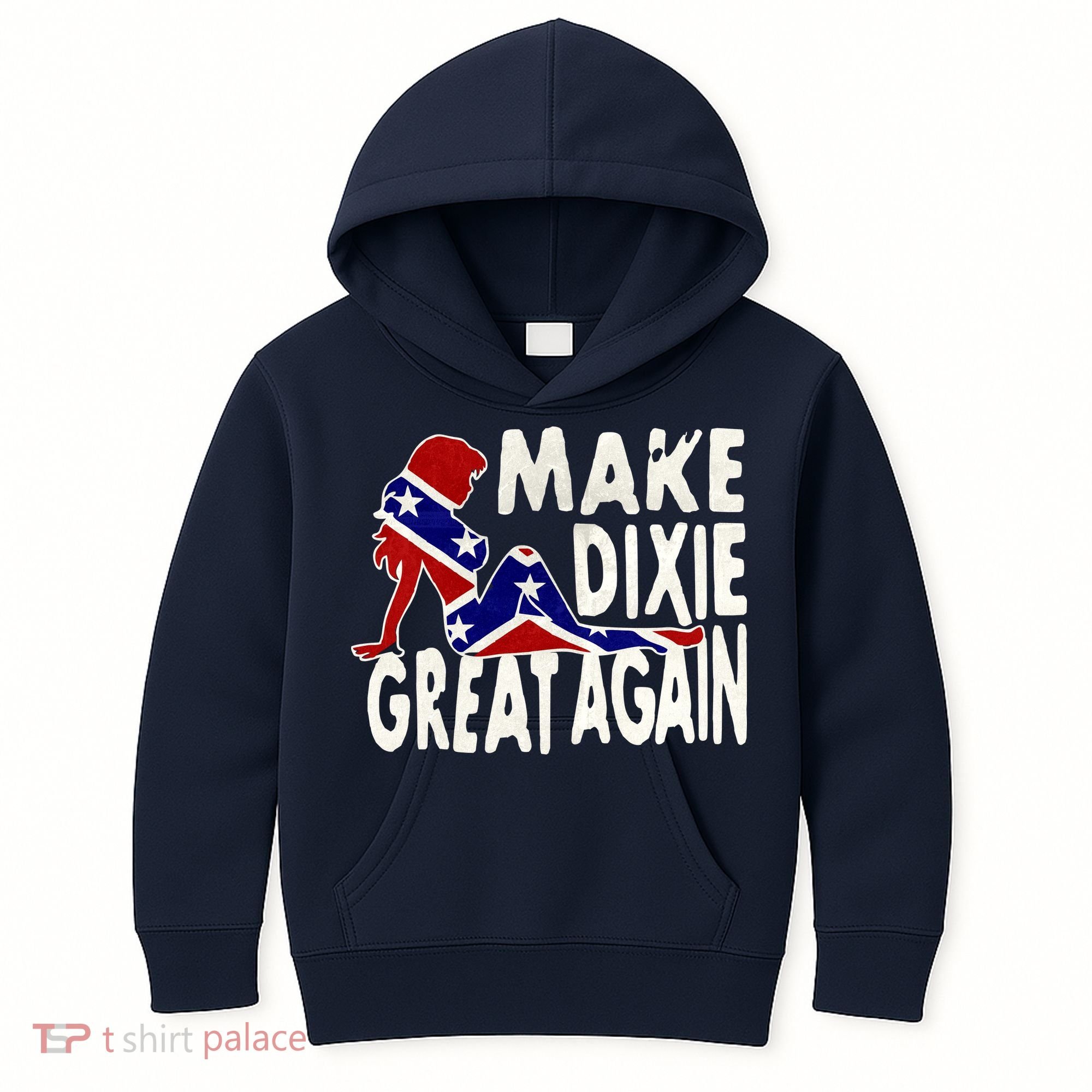 Make Dixie Great Again Civil War Flag Kids Hoodie