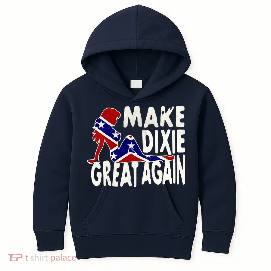 Make Dixie Great Again Civil War Flag Kids Hoodie