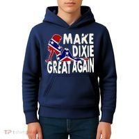 Make Dixie Great Again Civil War Flag Kids Hoodie thumb 4