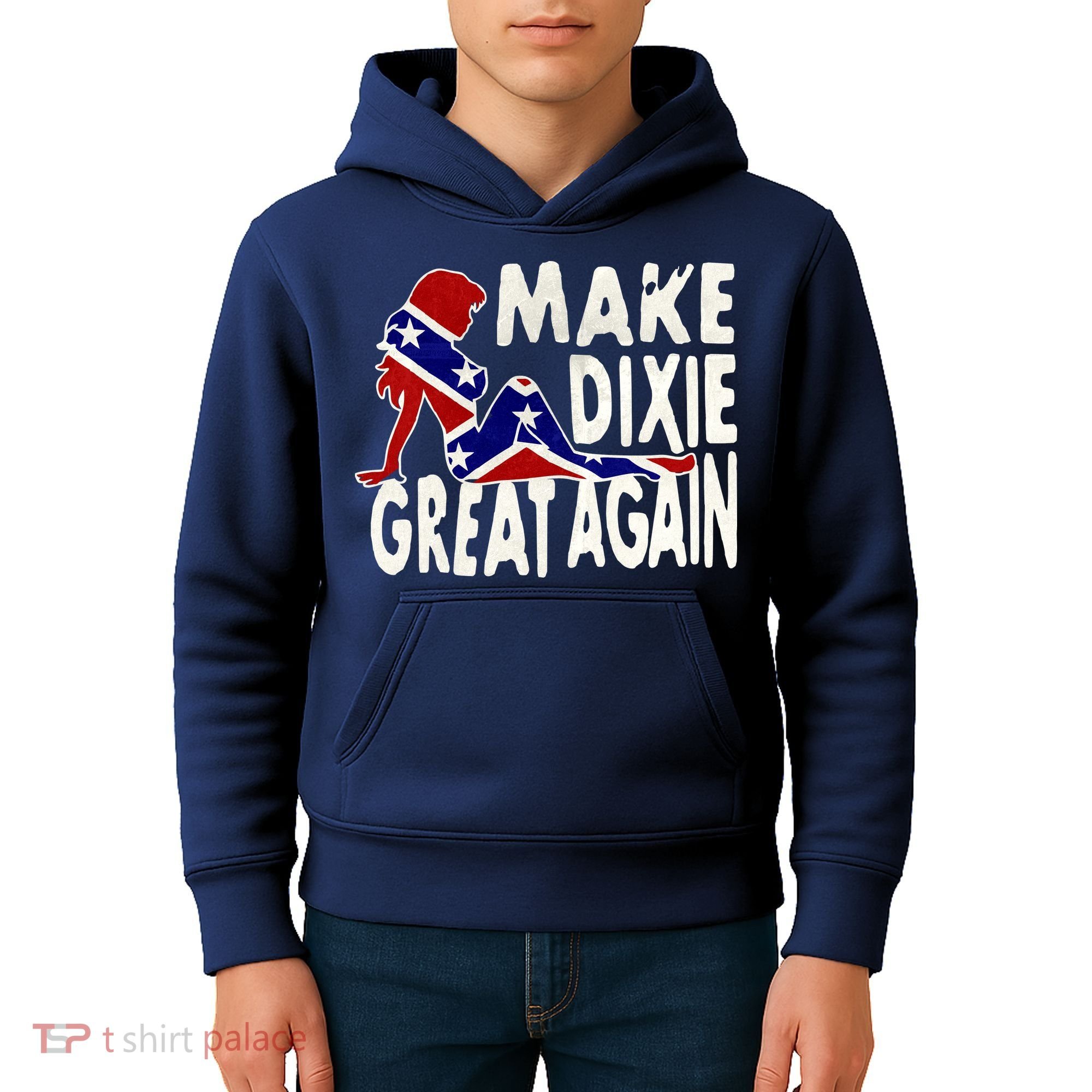 Make Dixie Great Again Civil War Flag Kids Hoodie