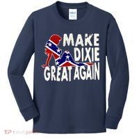 Make Dixie Great Again Civil War Flag Kids Long Sleeve Shirt thumb 0