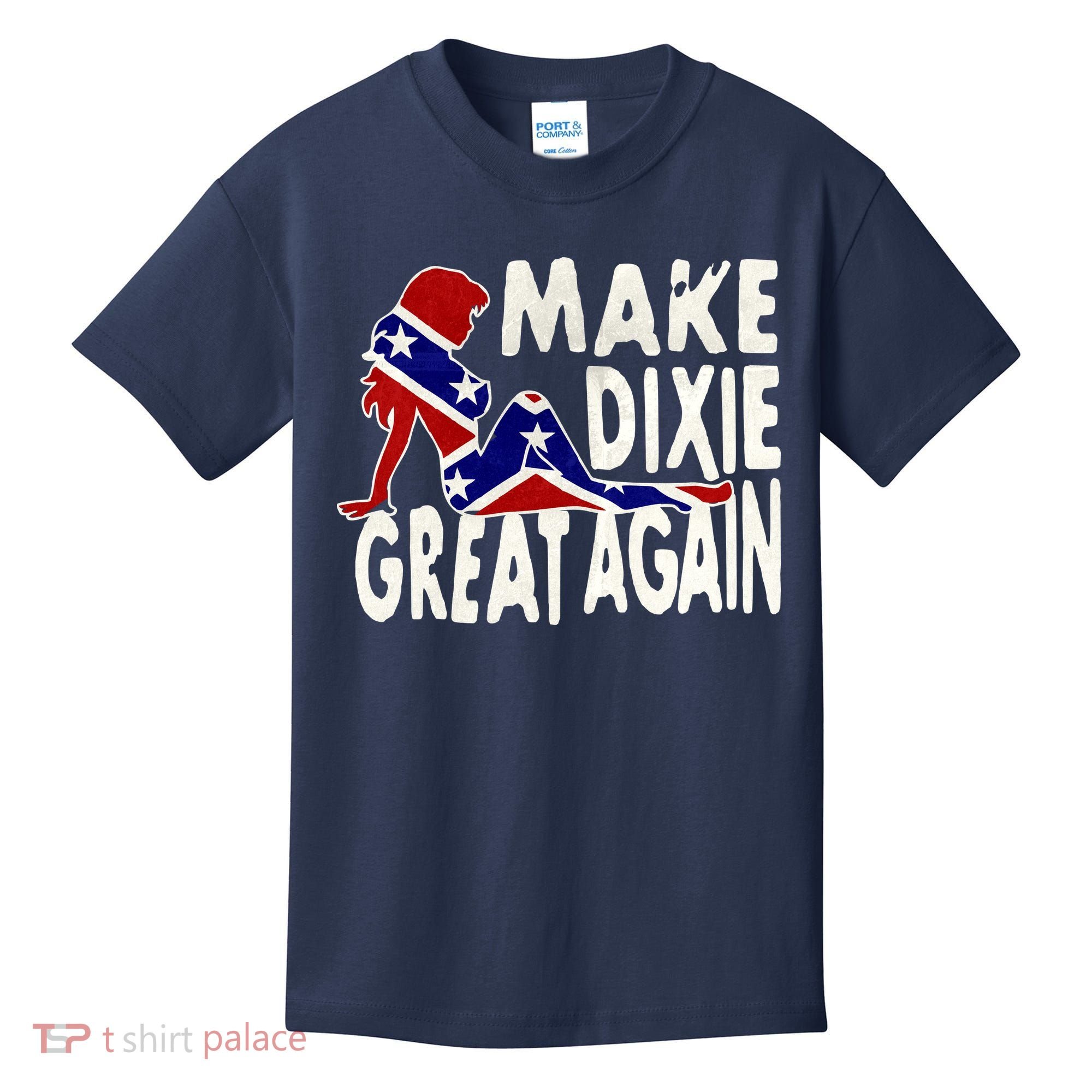 Make Dixie Great Again Civil War Flag Kids T-Shirt