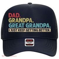 M.ens Dad Grandpa Great Grandpa I Just Keep Getting Better Hat thumb 0