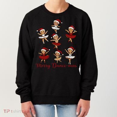 Merry Dancemas Gingerbread Dancer Ballet Christmas Women's Sweatshirt