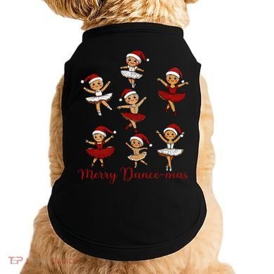 Merry Dancemas Gingerbread Dancer Ballet Christmas Doggie Tank