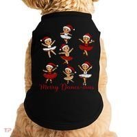 Merry Dancemas Gingerbread Dancer Ballet Christmas Doggie Tank thumb 0