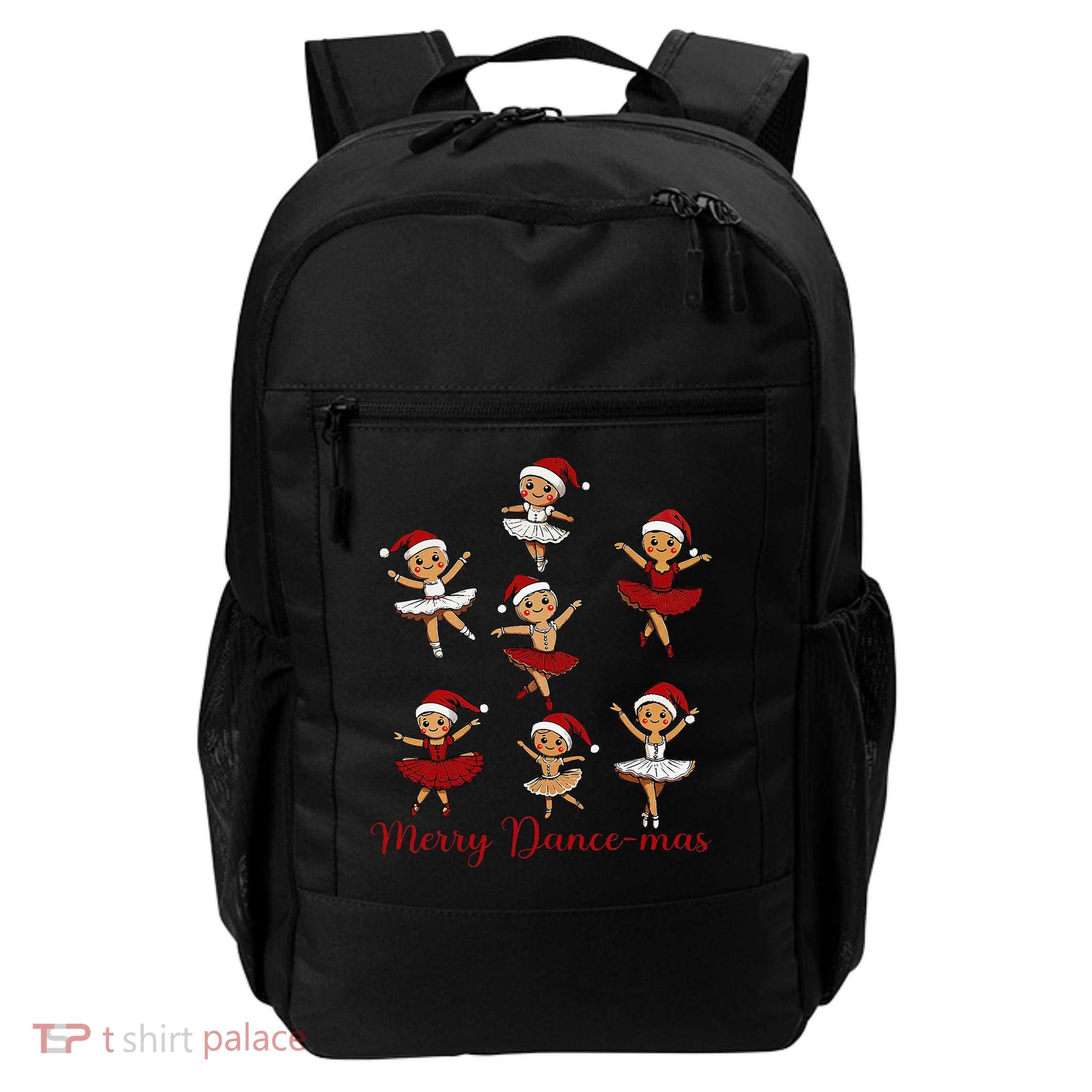 Merry Dancemas Gingerbread Dancer Ballet Christmas Backpack