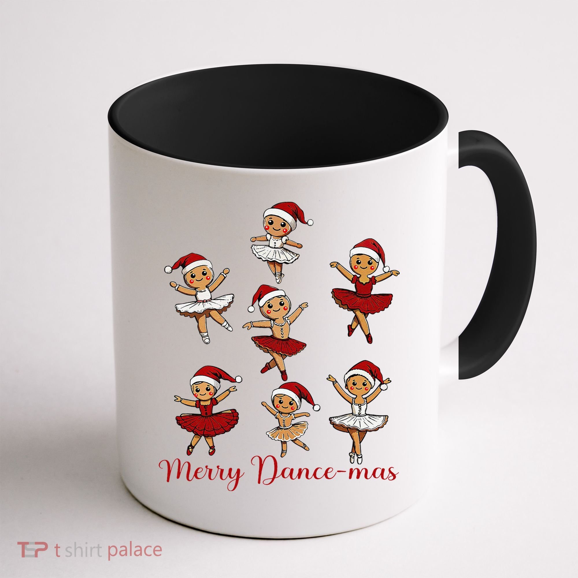 Merry Dancemas Gingerbread Dancer Ballet Christmas Coffee Mug