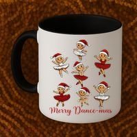 Merry Dancemas Gingerbread Dancer Ballet Christmas Coffee Mug thumb 2