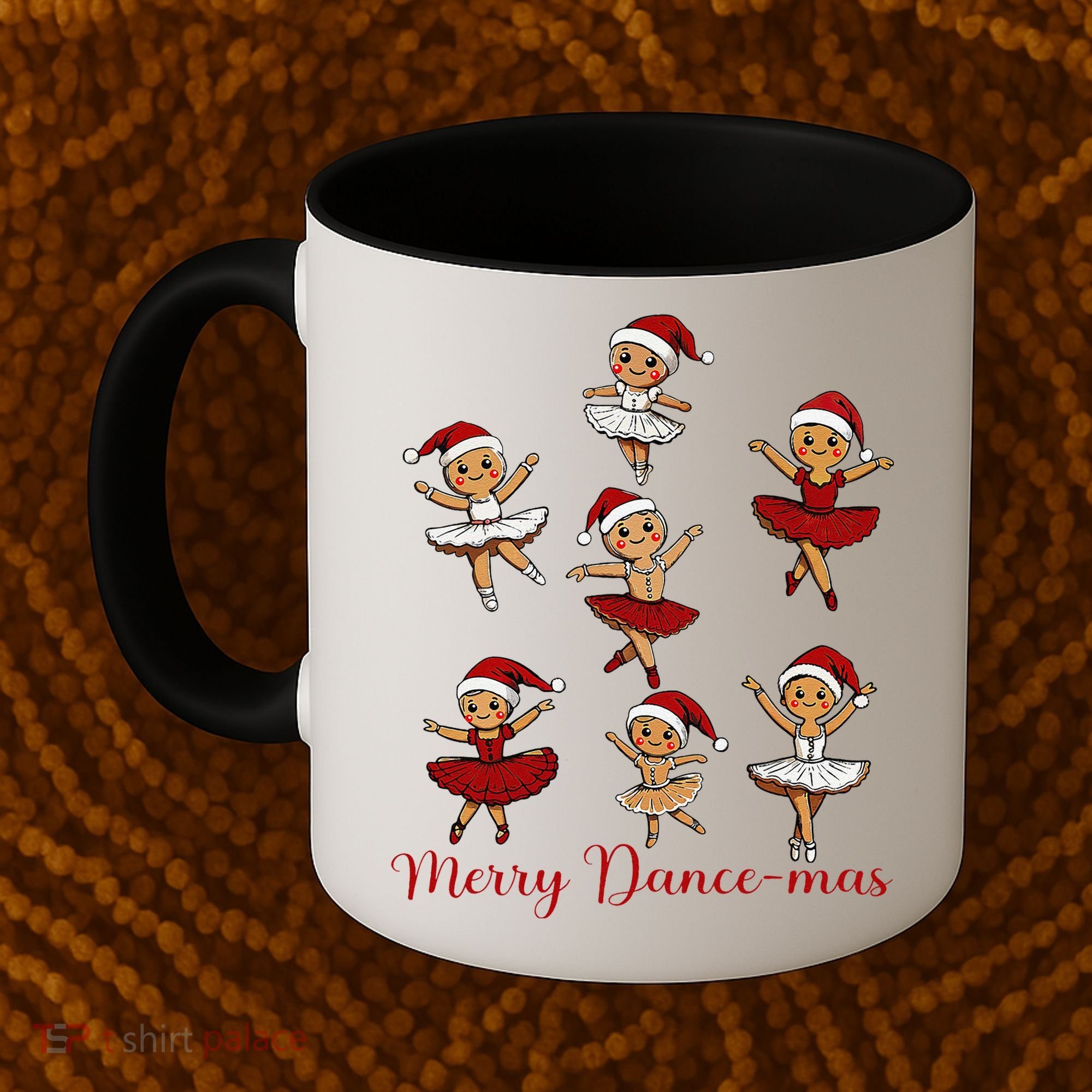 Merry Dancemas Gingerbread Dancer Ballet Christmas Coffee Mug