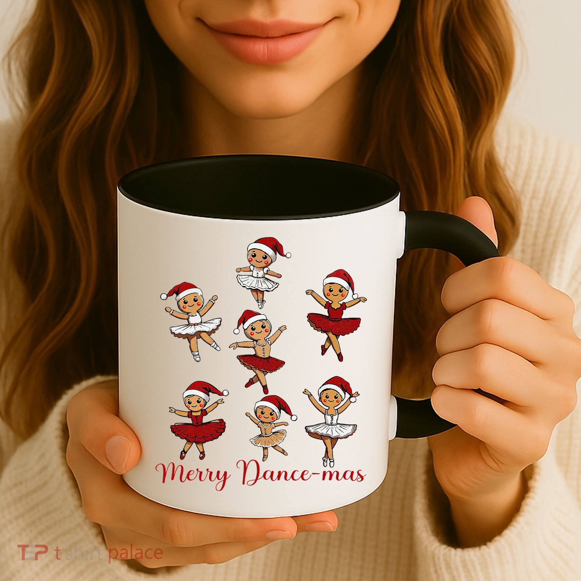 Merry Dancemas Gingerbread Dancer Ballet Christmas Coffee Mug