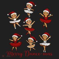 Merry Dancemas Gingerbread Dancer Ballet Christmas Tumbler thumb 3