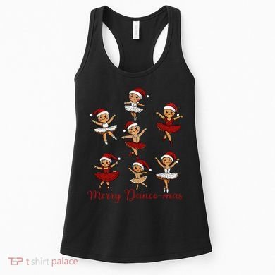 Merry Dancemas Gingerbread Dancer Ballet Christmas Women's Tank Top