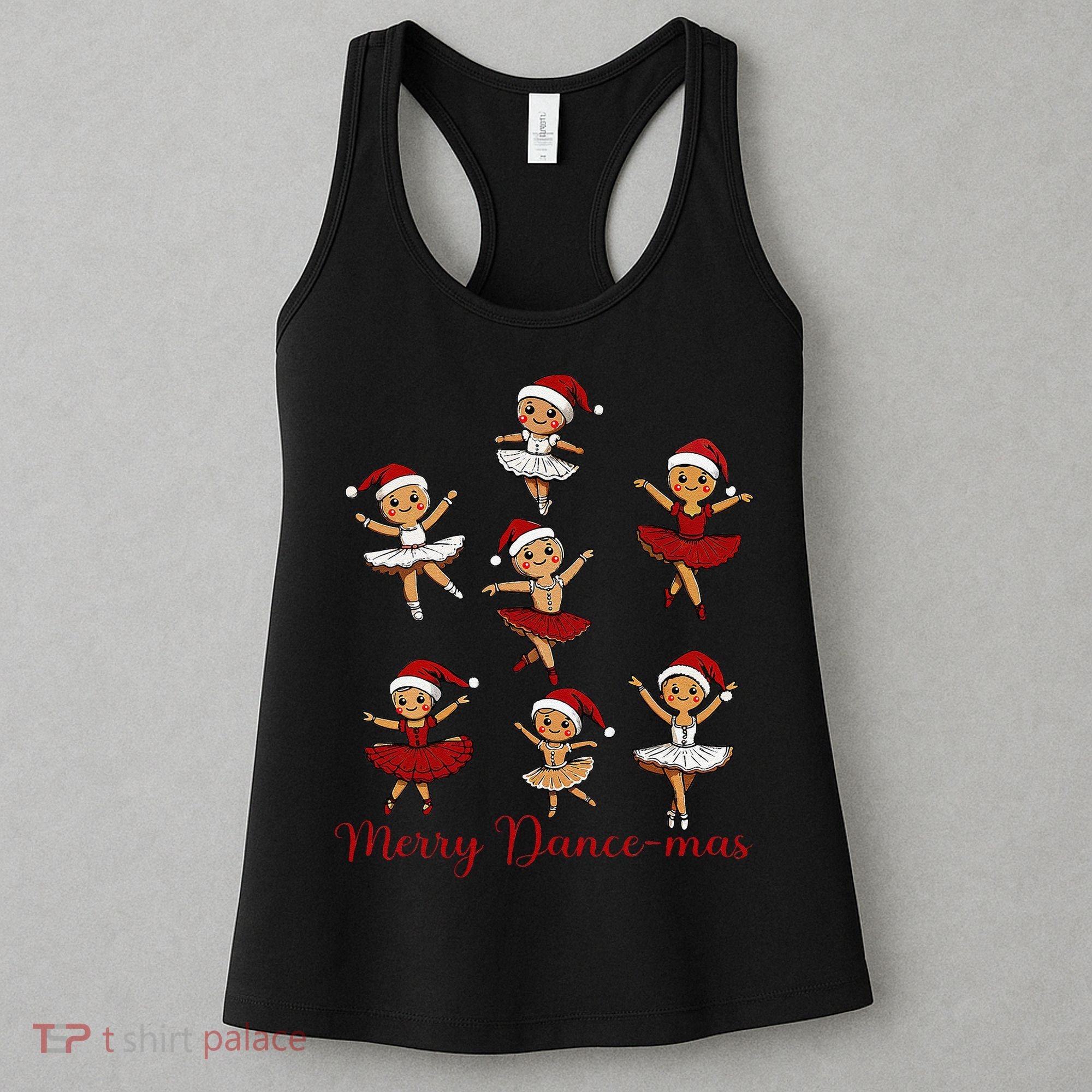 Merry Dancemas Gingerbread Dancer Ballet Christmas Women's Tank Top