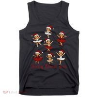 Merry Dancemas Gingerbread Dancer Ballet Christmas Tank Top thumb 0