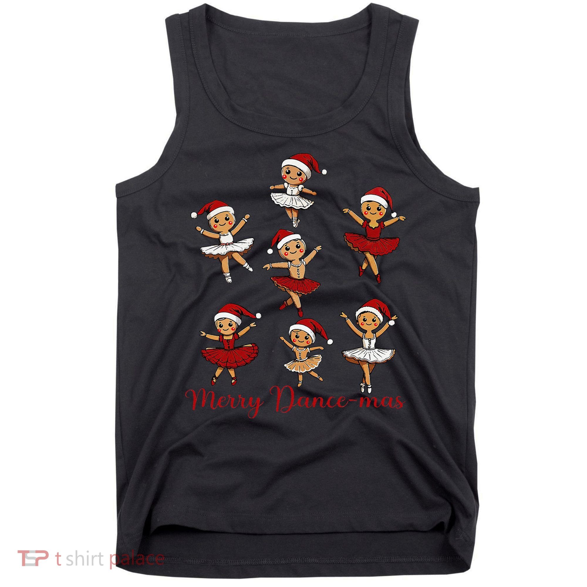 Merry Dancemas Gingerbread Dancer Ballet Christmas Tank Top