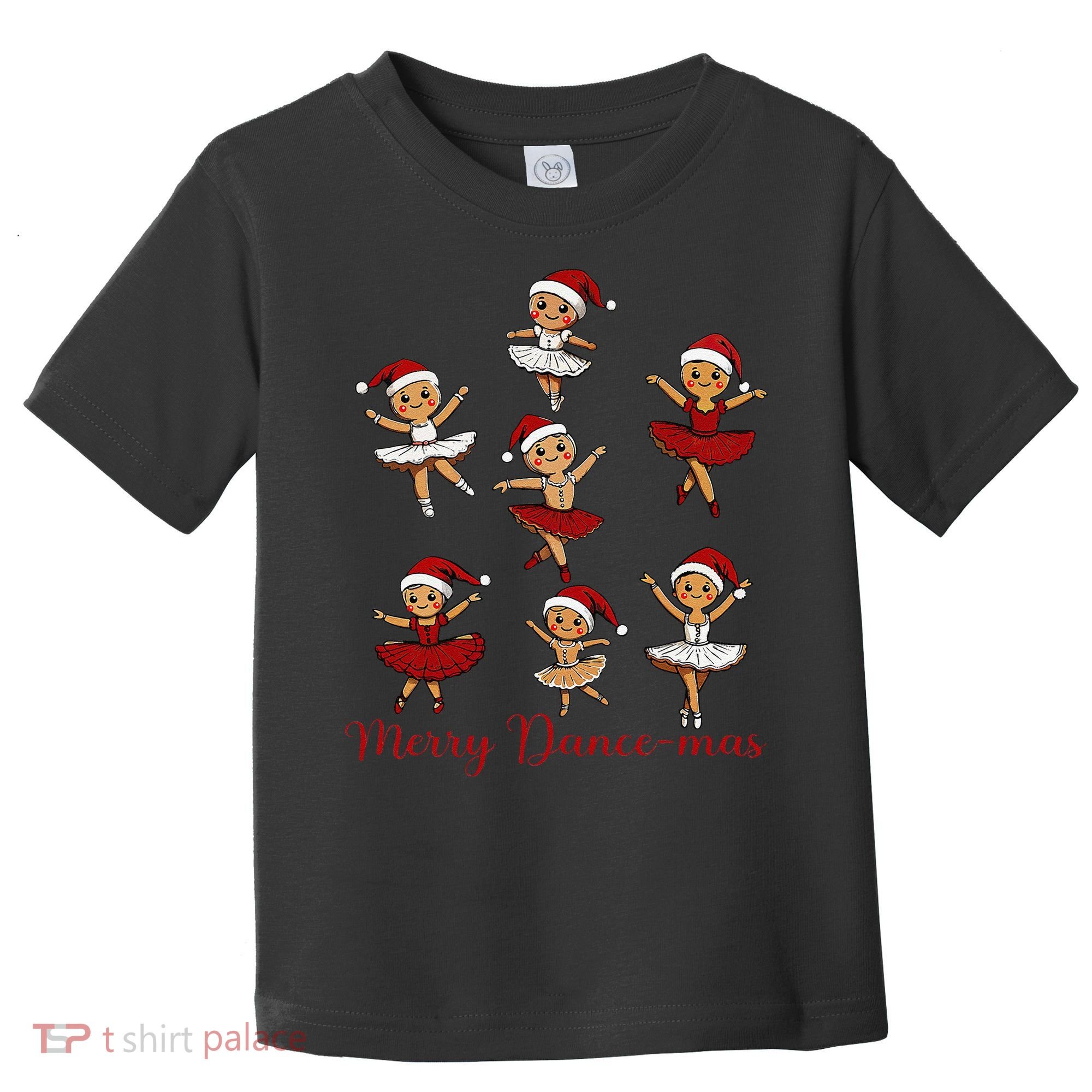 Merry Dancemas Gingerbread Dancer Ballet Christmas Toddler T-Shirt