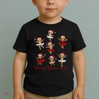 Merry Dancemas Gingerbread Dancer Ballet Christmas Toddler T-Shirt thumb 2