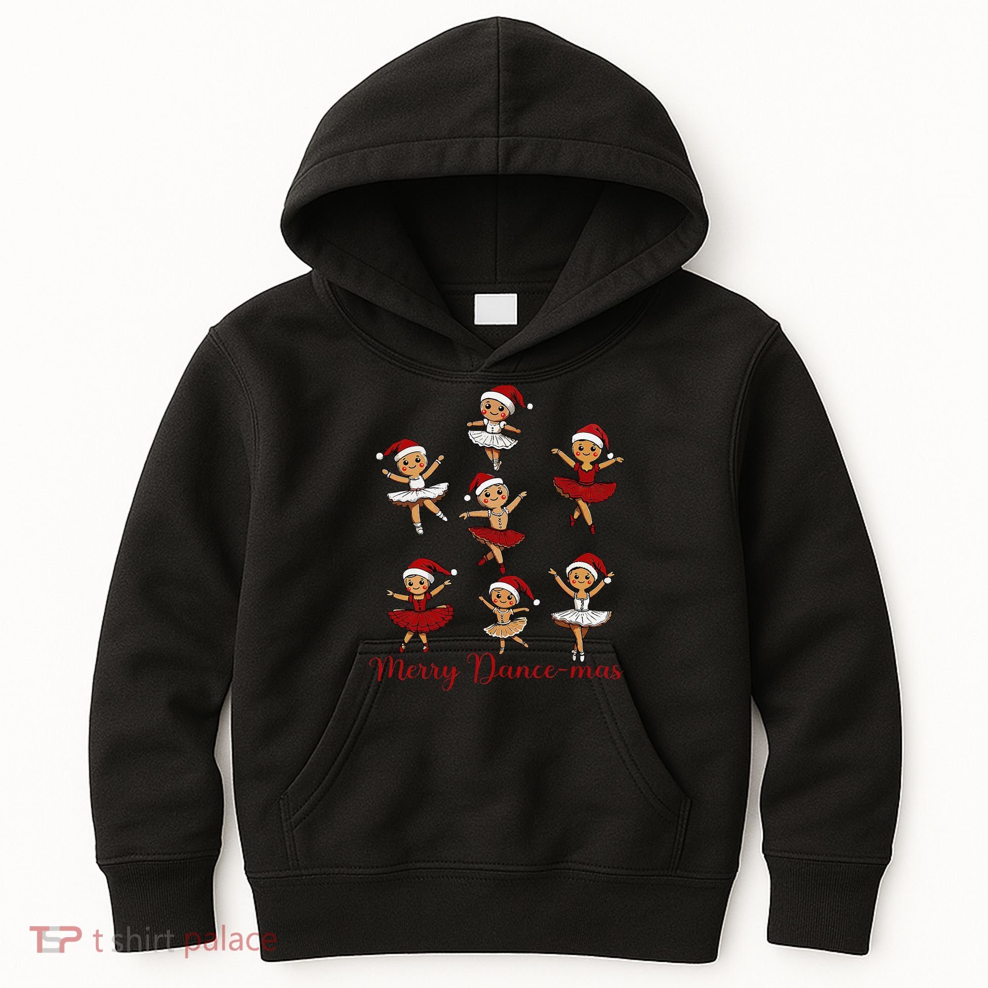 Merry Dancemas Gingerbread Dancer Ballet Christmas Kids Hoodie