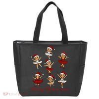 Merry Dancemas Gingerbread Dancer Ballet Christmas Tote Bag thumb 0