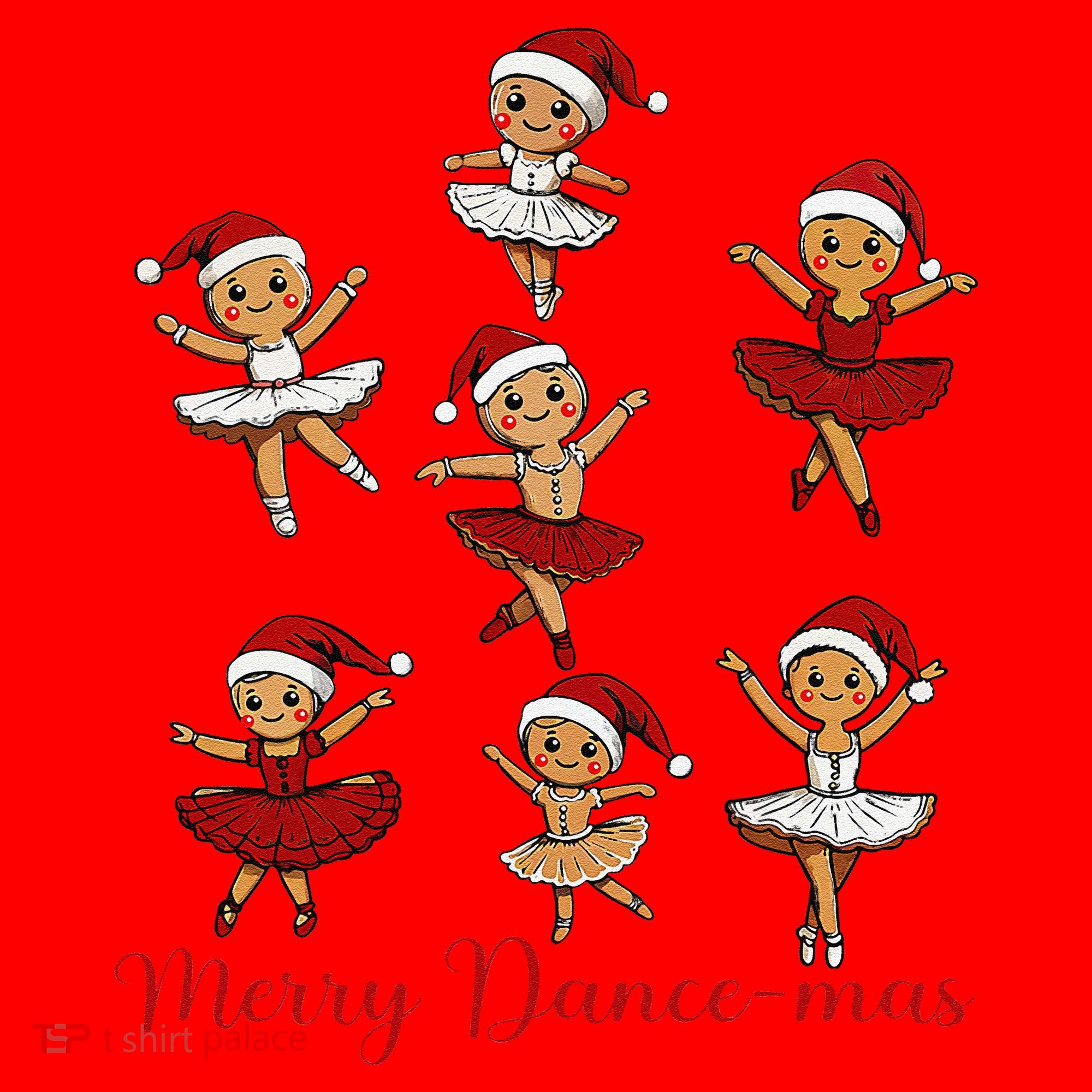 Merry Dancemas Gingerbread Dancer Ballet Christmas Santa Hat