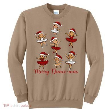Merry Dancemas Gingerbread Dancer Ballet Christmas Sweatshirt