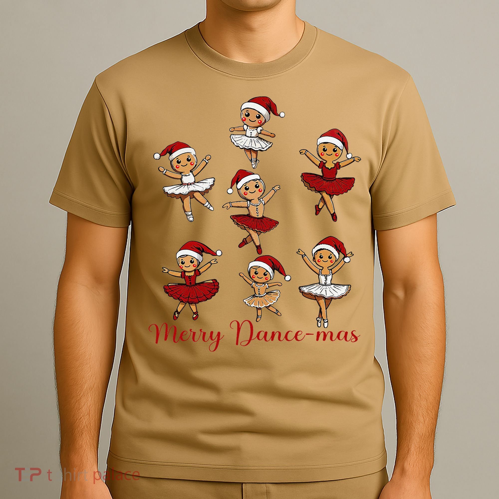 Merry Dancemas Gingerbread Dancer Ballet Christmas T-Shirt