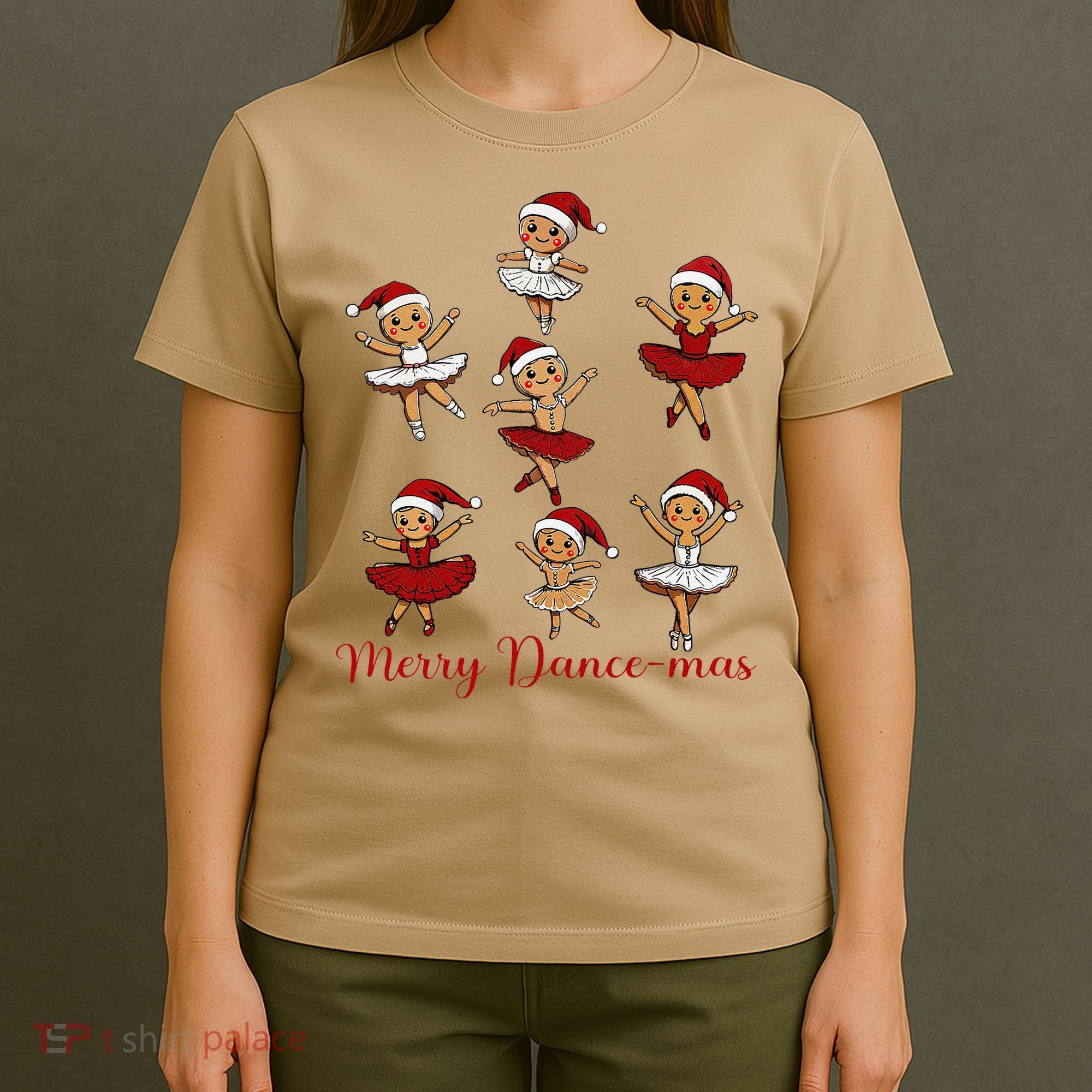 Merry Dancemas Gingerbread Dancer Ballet Christmas T-Shirt