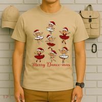 Merry Dancemas Gingerbread Dancer Ballet Christmas T-Shirt thumb 6