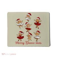 Merry Dancemas Gingerbread Dancer Ballet Christmas Mousepad thumb 0