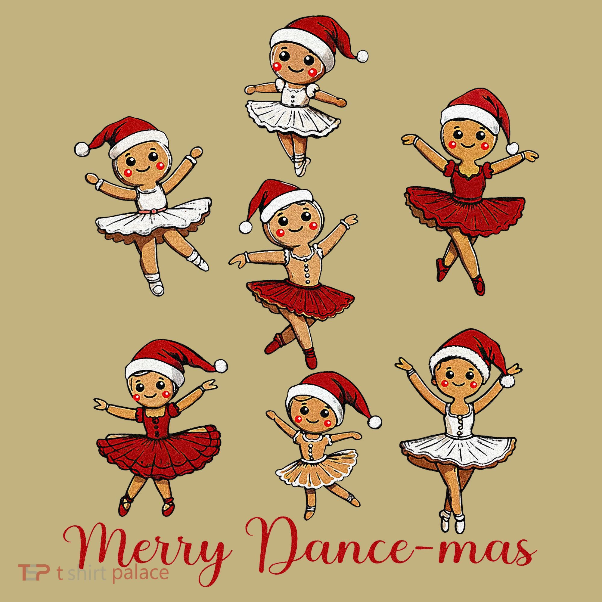 Merry Dancemas Gingerbread Dancer Ballet Christmas Kids T-Shirt