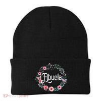 Mother's Day Gift For Spanish Grandma Floral Abuela Beanie thumb 0