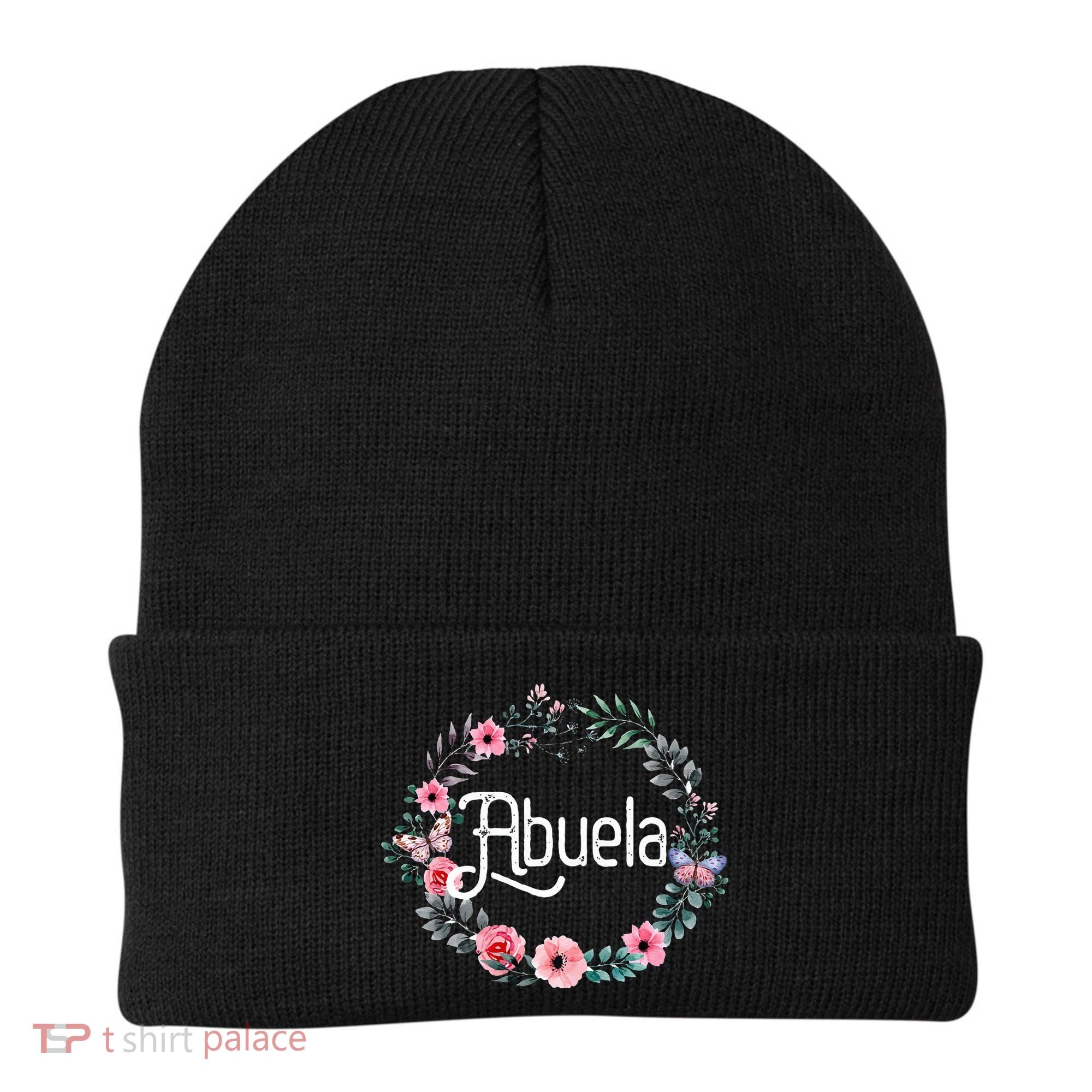 Mother's Day Gift For Spanish Grandma Floral Abuela Beanie