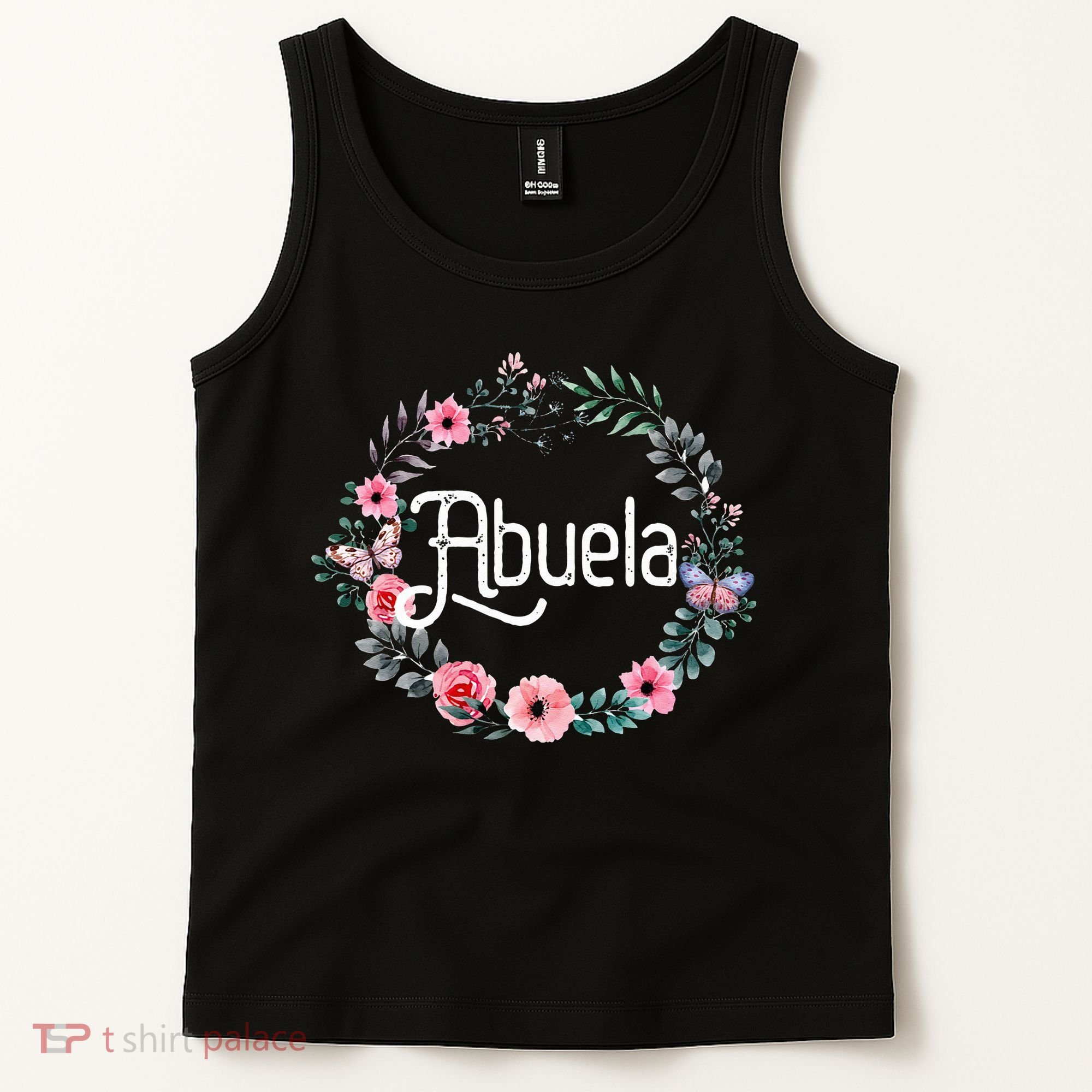 Mother's Day Gift For Spanish Grandma Floral Abuela Tank Top