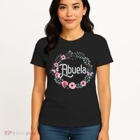 Mother's Day Gift For Spanish Grandma Floral Abuela Women's T-Shirt thumb 4