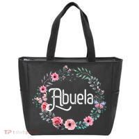 Mother's Day Gift For Spanish Grandma Floral Abuela Tote Bag thumb 0