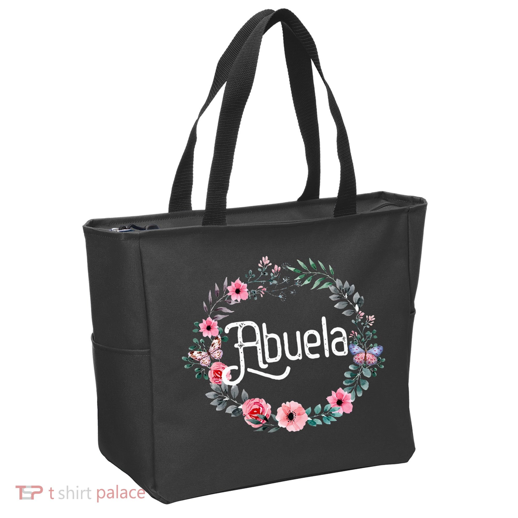 Mother's Day Gift For Spanish Grandma Floral Abuela Tote Bag