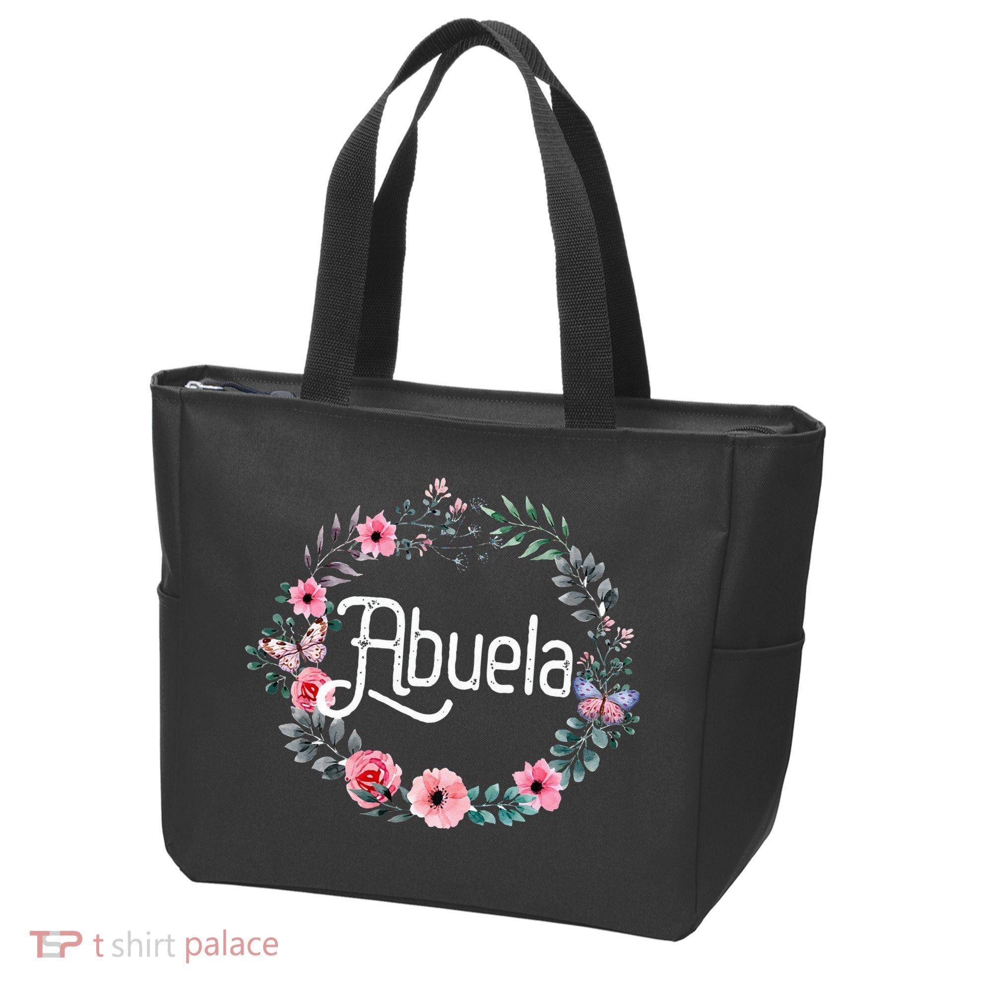 Mother's Day Gift For Spanish Grandma Floral Abuela Tote Bag