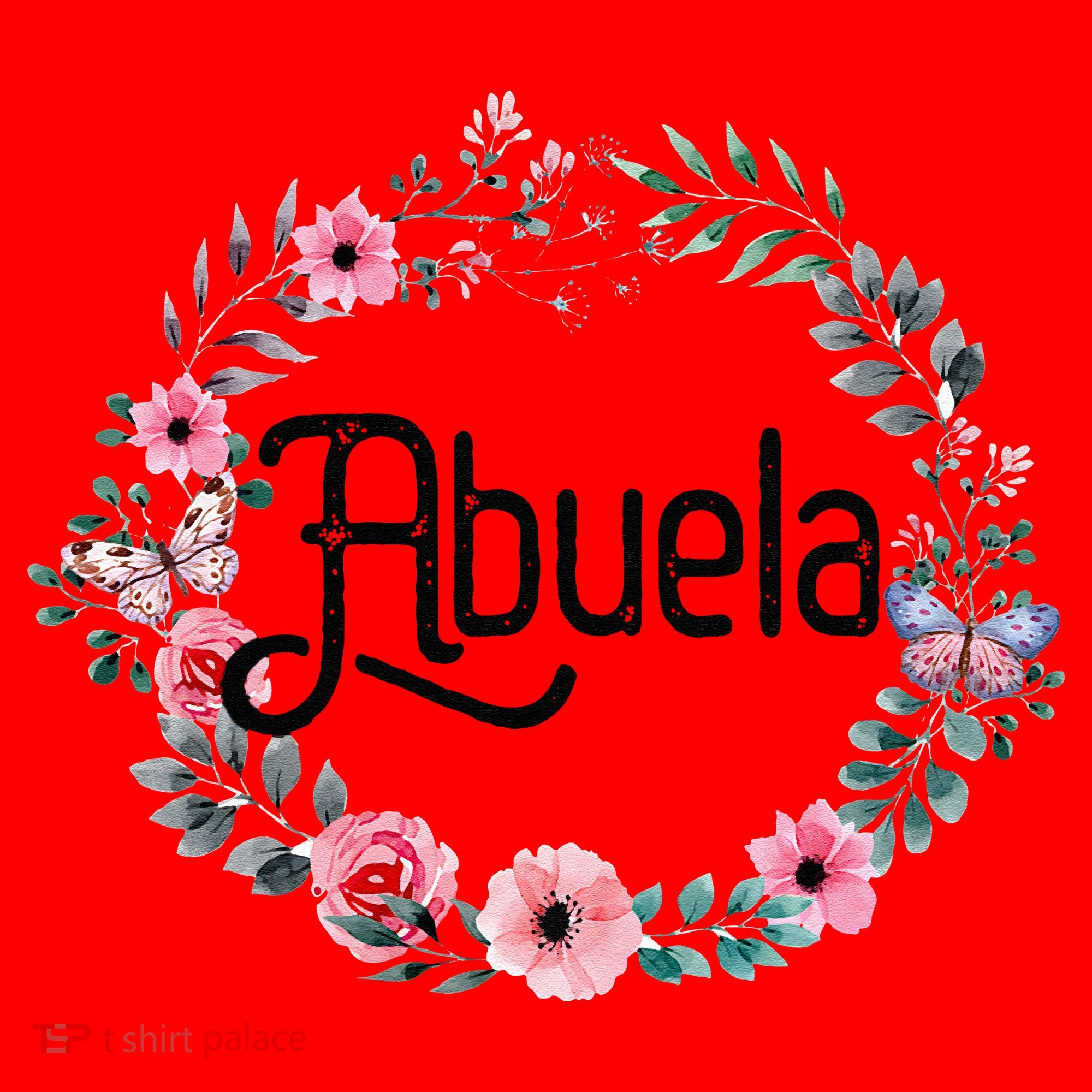 Mother's Day Gift For Spanish Grandma Floral Abuela Santa Hat