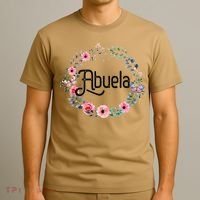Mother's Day Gift For Spanish Grandma Floral Abuela T-Shirt thumb 3