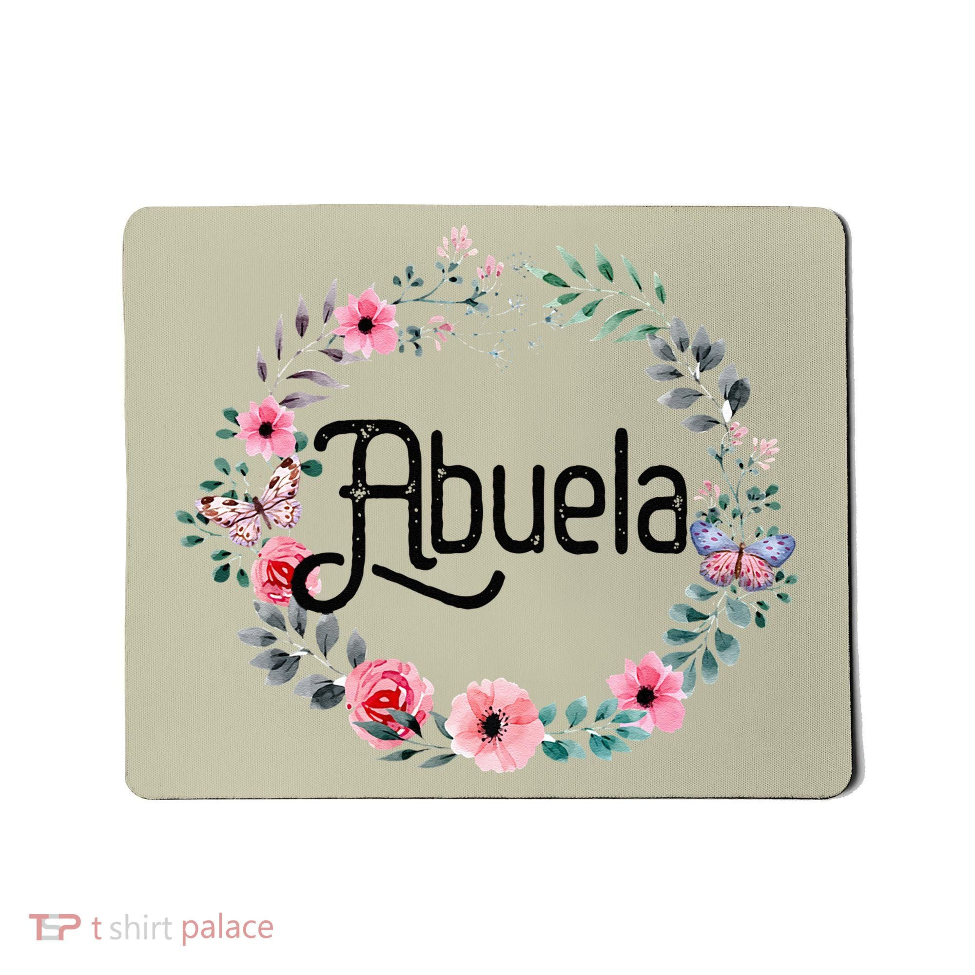Mother's Day Gift For Spanish Grandma Floral Abuela Mousepad