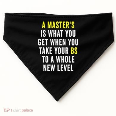Masters Degree Graduation USA-Made Doggie Bandana
