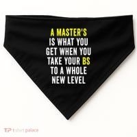 Masters Degree Graduation USA-Made Doggie Bandana thumb 0