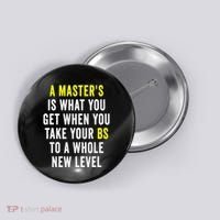 Masters Degree Graduation Button thumb 0